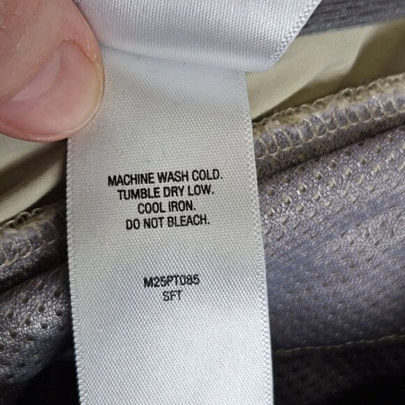 Cabelas Guidewear Beige Nylon Cargo‎ Pants 3X 30L Adjustable Belt Pockets Gorp - Picture 7 of 11